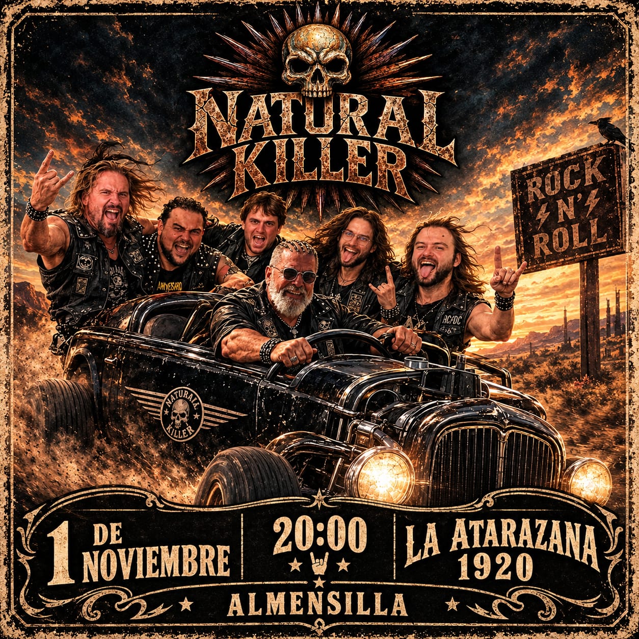 Natural Killer en concierto: noche de rock n’ roll